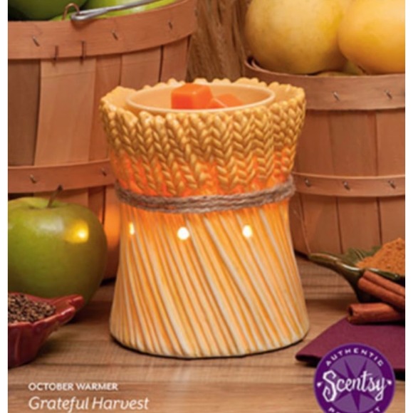 NEW Scentsy Grateful Harvest Premium Wax Warmer Electric Home Fall Decor - Picture 1 of 6
